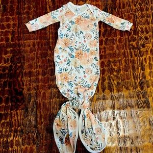 Copper Pearl Newborn Knotted Gown- Autumn
